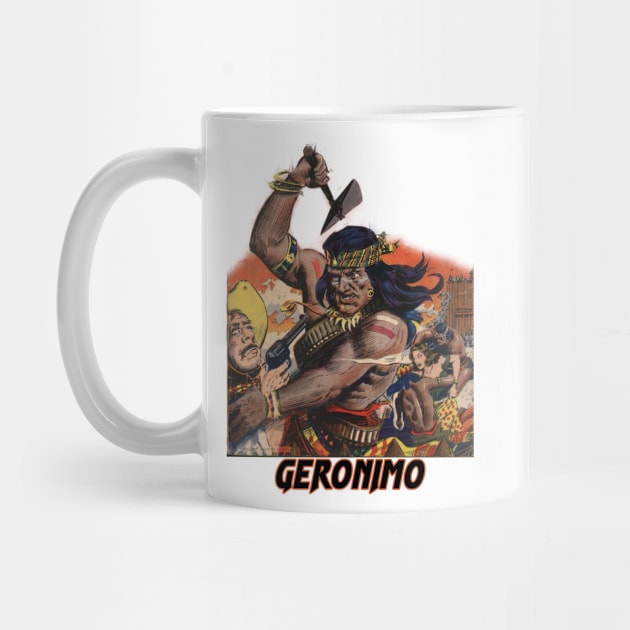 Geronimo native american war axe vintage design by Captain-Jackson